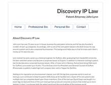 Tablet Screenshot of discovery-ip.com